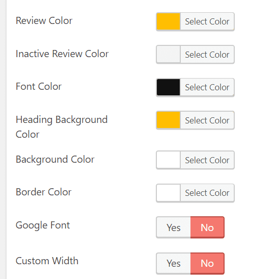 WP Review Pro - Best #1 Star Rating Plugin of 2022 4 review box settings wp review pro review 2018