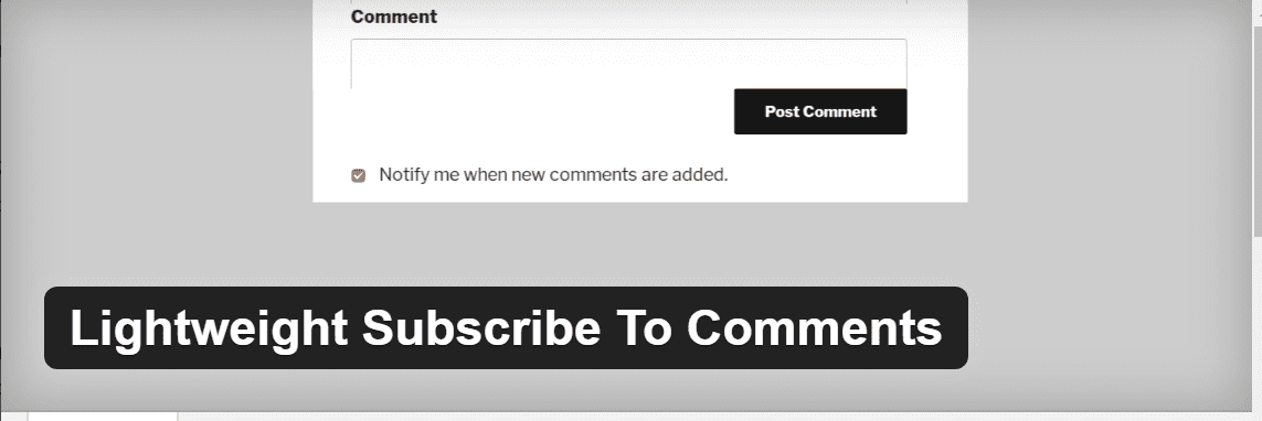 lightweight subscribe to comments best wordpress plugin for blogs