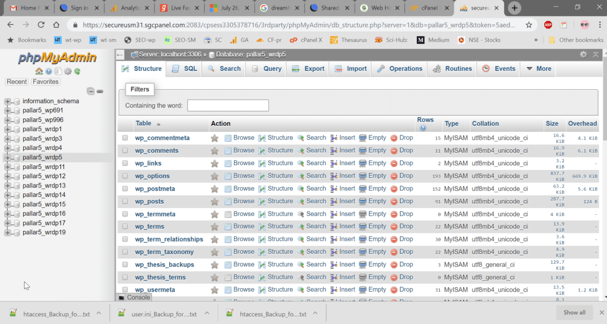 Migrate WordPress Site to DreamHost 8 phpmyadmin siteground cpanel sql databases