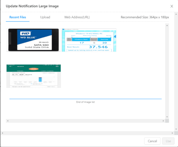 How to Add Web Push Notification to WordPress - Install - Create - Schedule 5 push engage upload large image notification