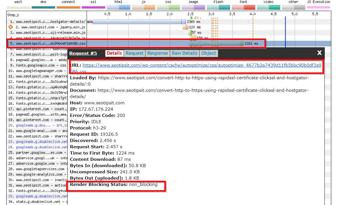 How Autoptimize and Critical CSS Fare in Page Speed and Core Web Vitals 14 autoptimize with critical css web page test