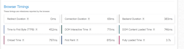 7 Proven WP Rocket Case Studies for Lightning-Fast Websites 4 browser timings wp rocket plugin test