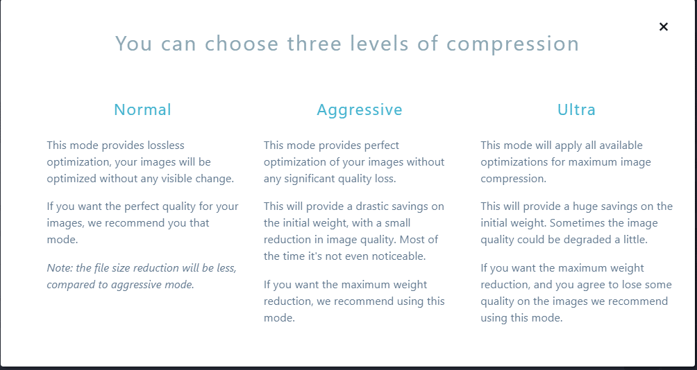 Imagify - Best WordPress Image Optimizer Plugin 4 three levels of image compression - image optimizer
