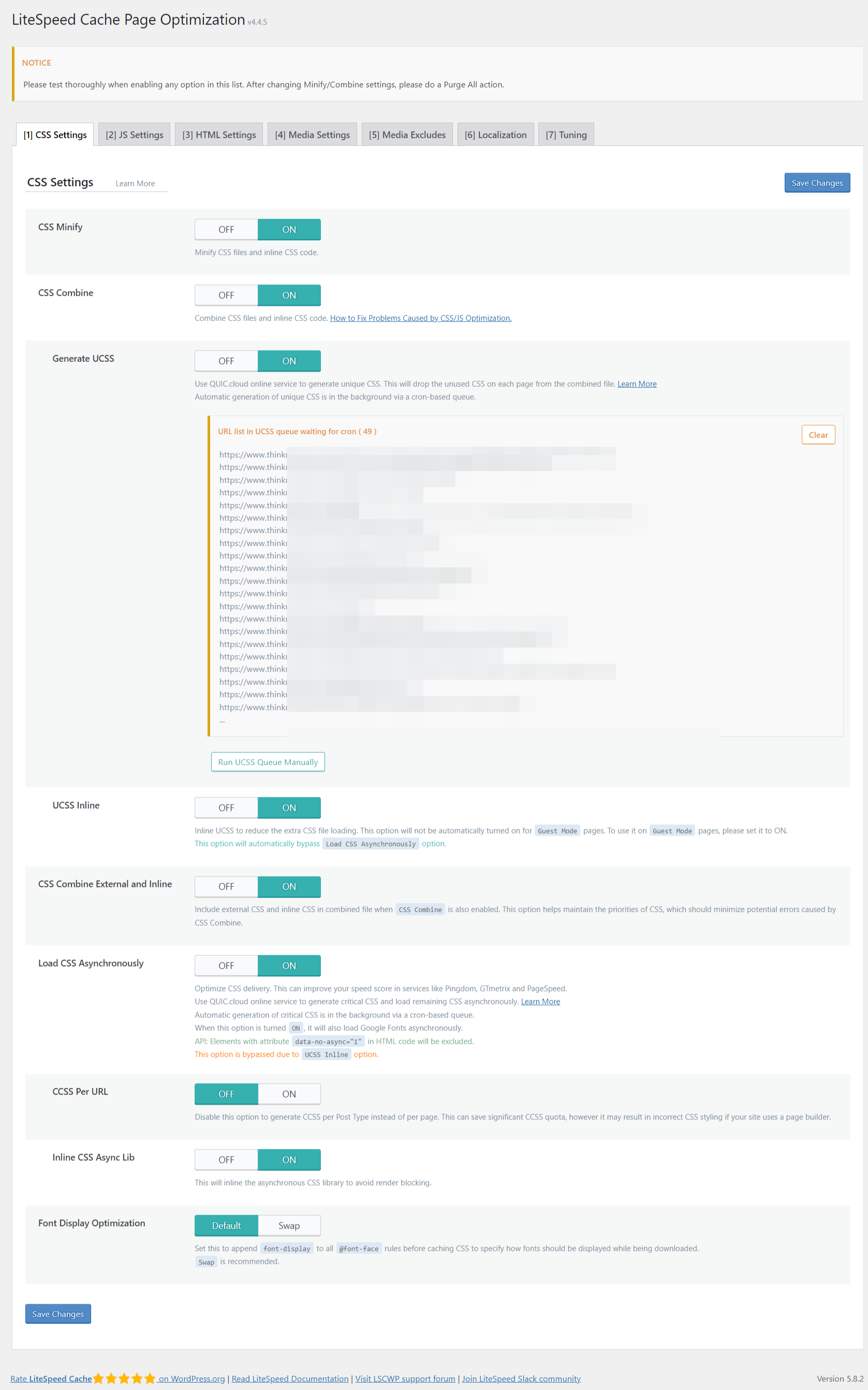 LiteSpeed Cache Best Settings to Score Perfect 100 6 best litespeed cache page optimization settings