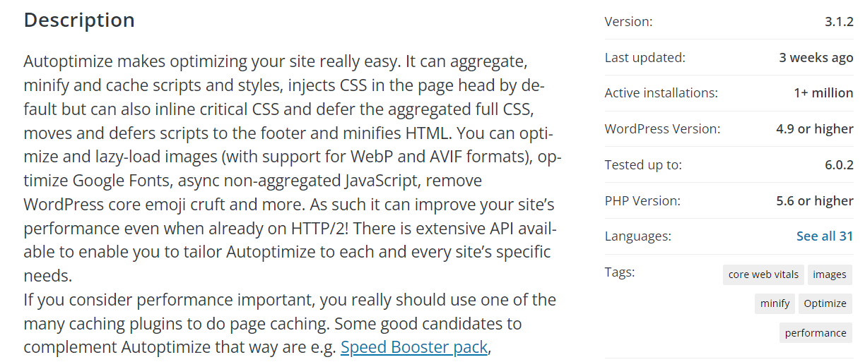 How to Speed Up Slow WordPress Backend? 6 autoptimize page optimization plugin