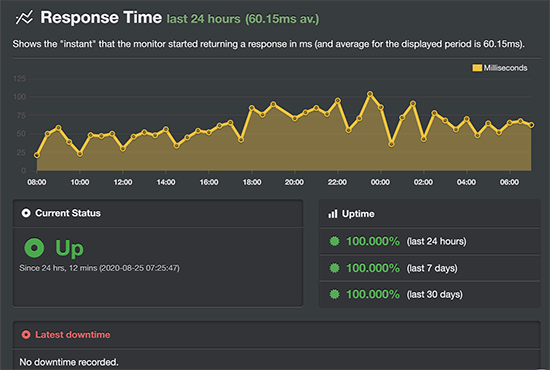 Rocket.net Review - Experience it yourself with $1 12 rocket.net uptime and response time