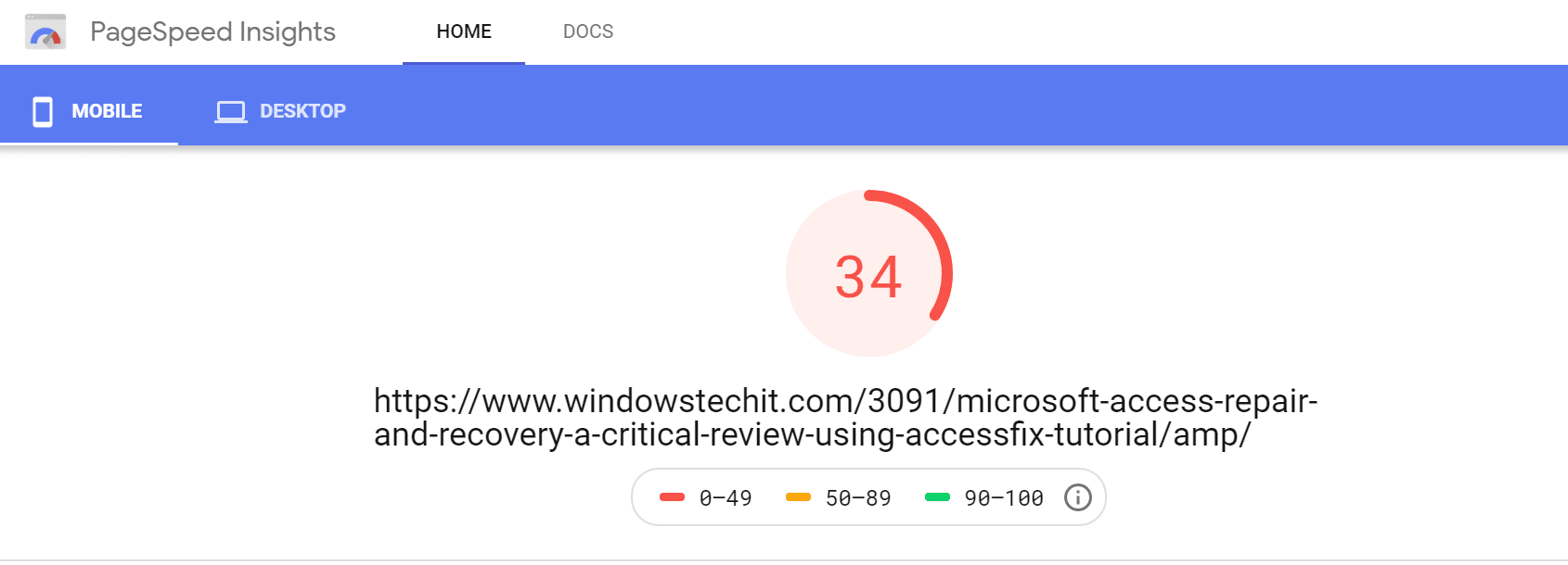 WP Rocket Performance: 5 Steps to Skyrocket Site Speed 7 mobile score pagespeed insights wp rocket