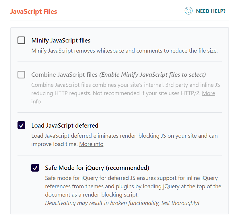 10 Best WP Rocket Settings for Blazing Fast Performance 3 wp rocket javacript optimization