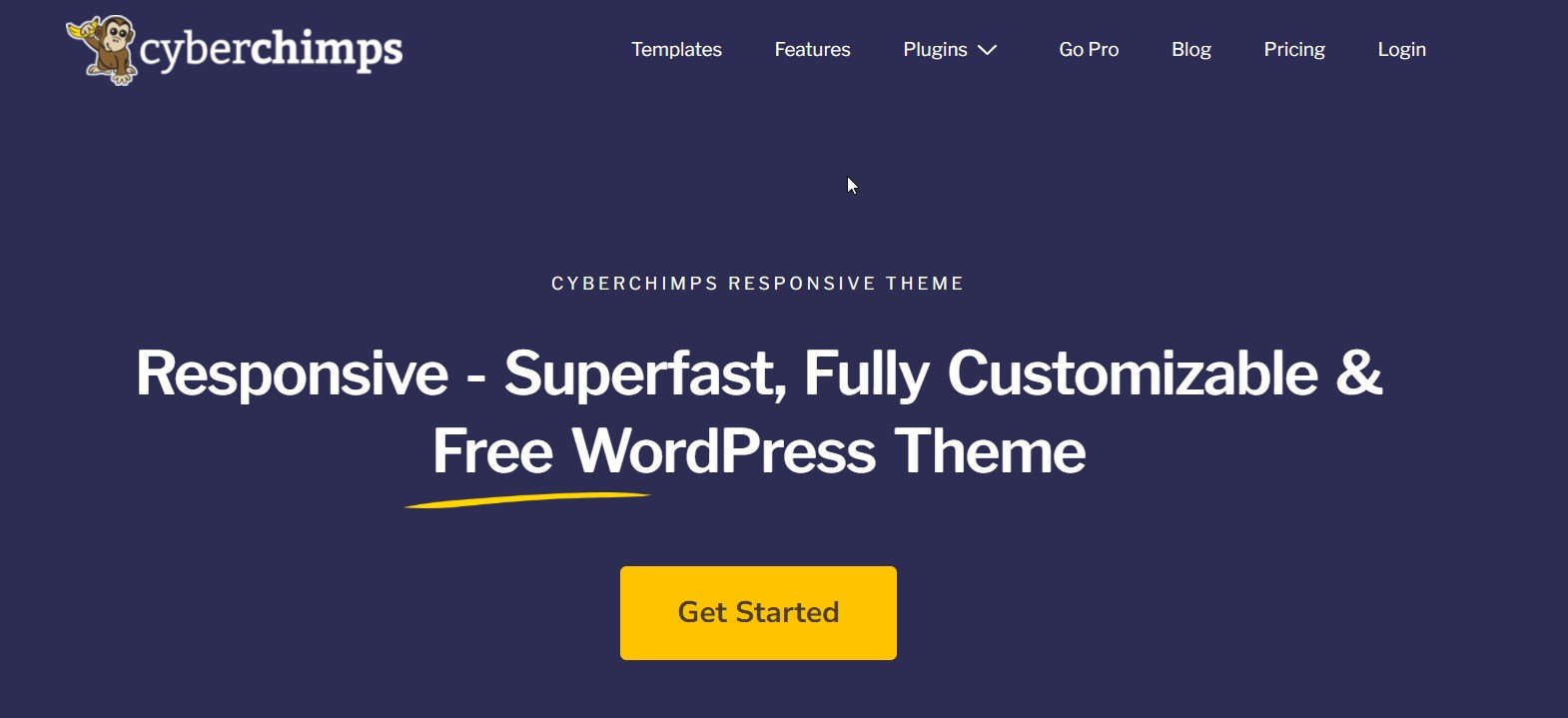 cyberchimps home page