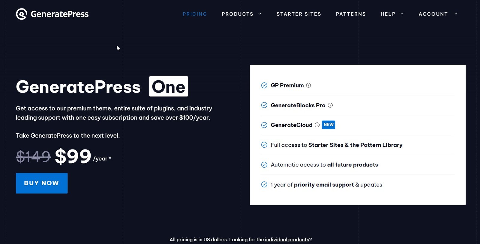 generatepress wordpress black friday deal