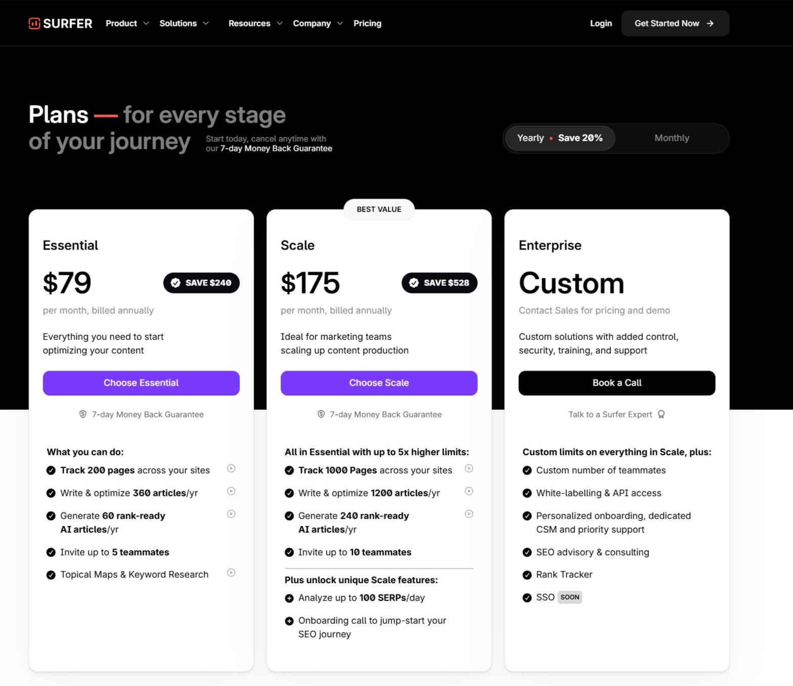 7 KWFinder Alternatives That Will Boost Your Keyword Game 2 surferseo plans pricing